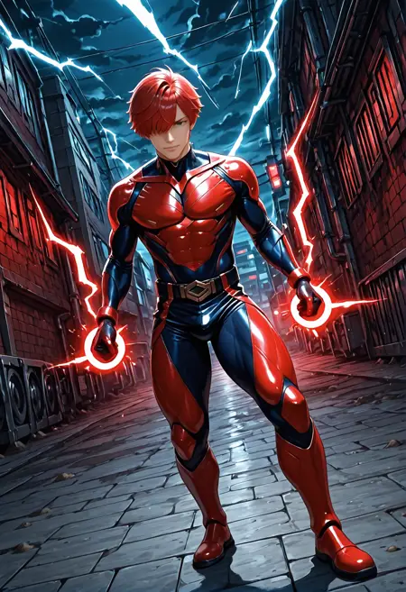 Superhero bodysuit - Hero Red