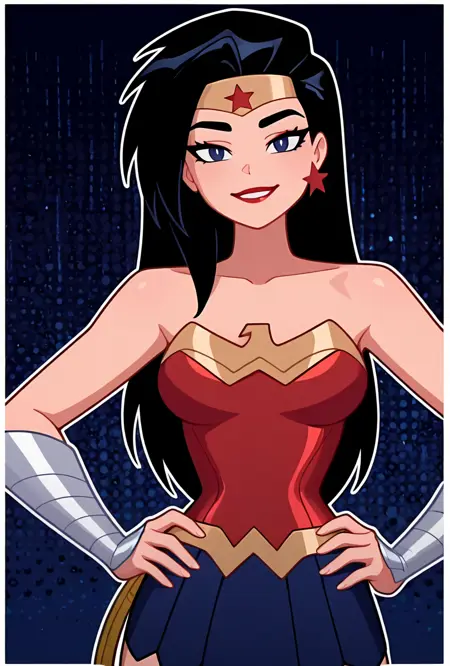 Wonder Woman -- DC  Justice League Action  Noob + Pony + illust