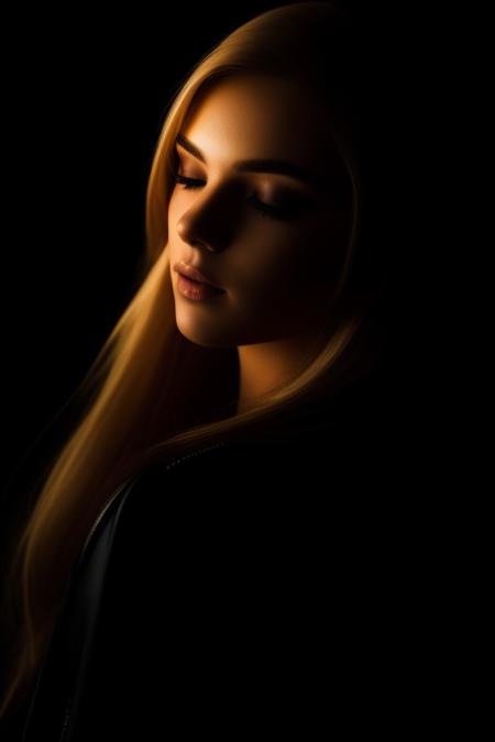 A [redhead::10] blond, backlit, dark theme <lora:lowkey_v1.1:1>