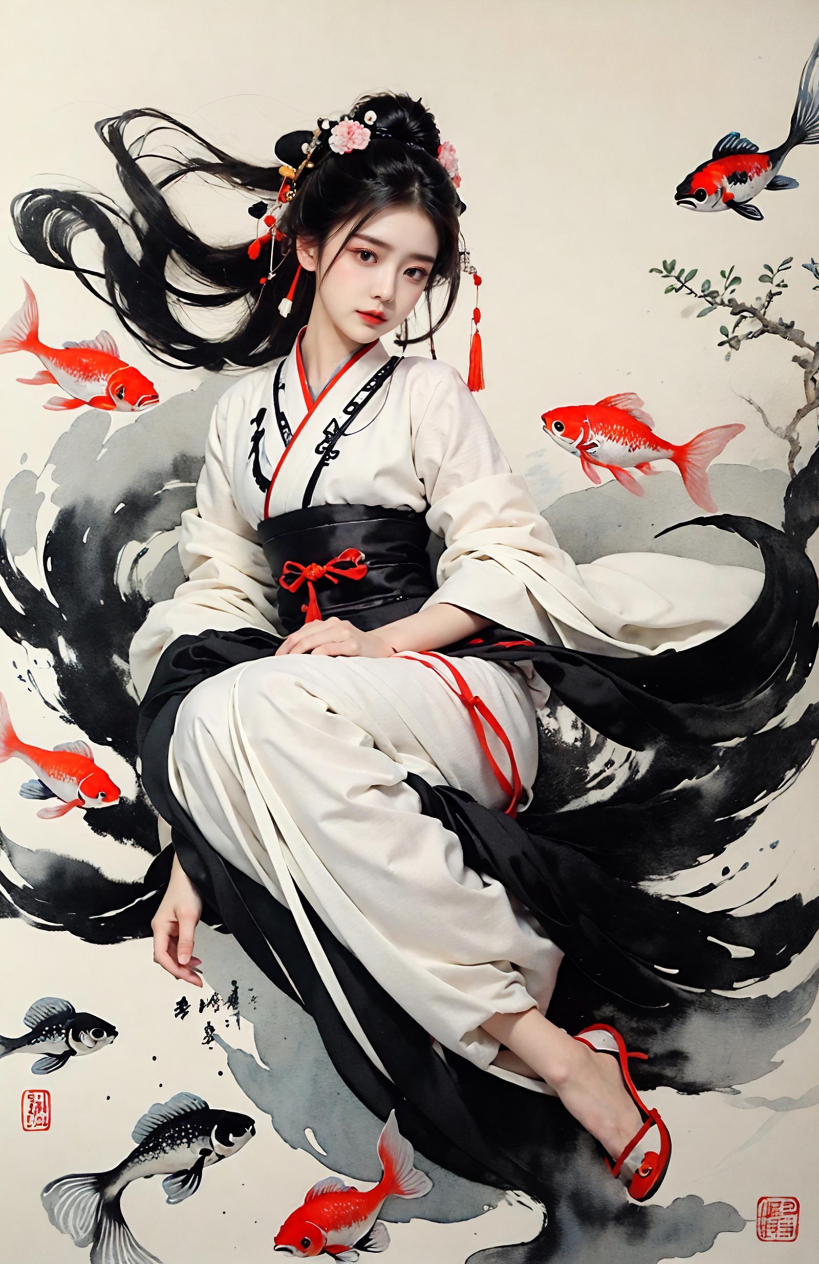 绪儿-水墨鱼fish image by XRYCJ