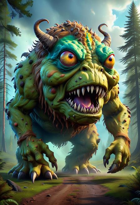 poo monster from X files. Ultra High Definition 64K, Detailed and Intricate, Digital Art, Photo, Realistic, Cinematic, Studio Lighting, Beautiful Lighting, landscape view