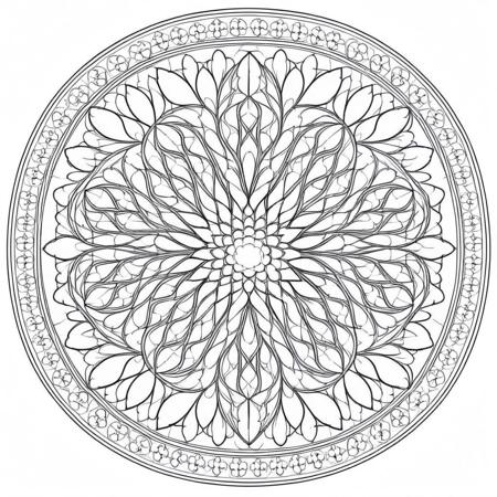 Rose window pattern