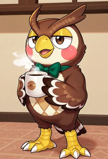 Blathers | Animal Crossing (illustrious SDXL LoRA)
