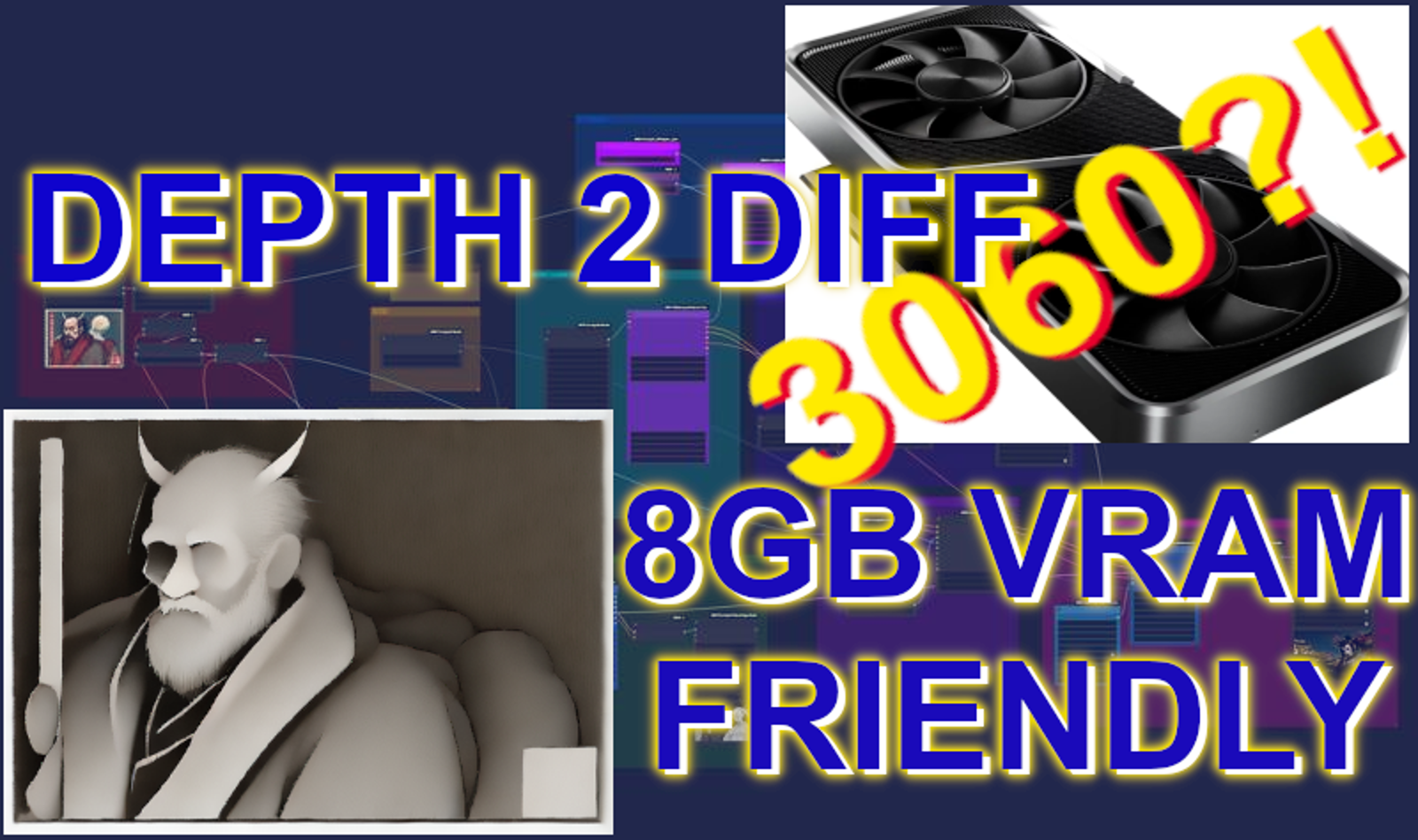 8gb VRAM Friendly Depth2Diff: Image to Vid ComfyUI Workflow! 