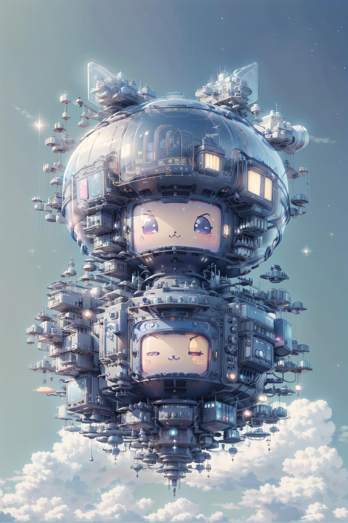 巨大透明飞船|Huge transparent spaceship image by Neo_cute