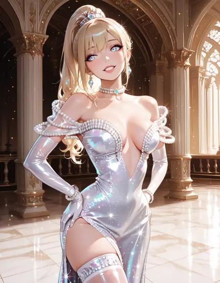 Pearl Power Evening Gown | Heavy-Hitter Glitter | ILXL