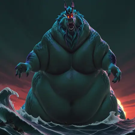 Dragon King Kaiju Form illustrious