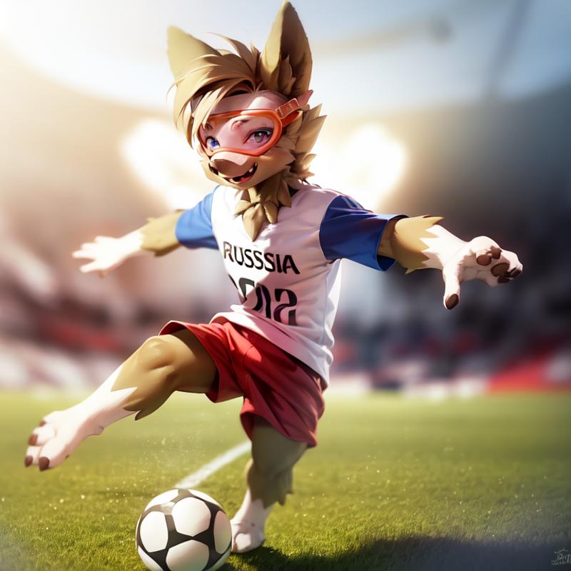 Zabivaka (2018 World Cup Mascot) image by FinalEclipse
