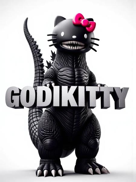 Godikitty / Godzilla * Hello Kitty 0