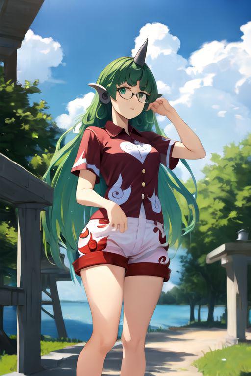 komano aunn (touhou) 高丽野阿吽 东方project image by TK31