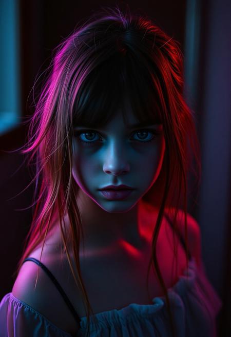 full body shot,the girl look into the camera,masterpiece, 4k, ray tracing, intricate details, highly detailed,
metaphysical style Analog photo (unique surreal surrealistic photography style)(perfect emotional lighting and photography)BREAK)(hard shadows soft glow)(sharp photo)((famous historical history historiography)))(scarlet sapphire purple blue maroon blacklight colors) great lighting, dreamlike, irrational, unexpected juxtapositions, highly detailed . surreal, eerie, uncanny, detailed). surreal, eerie, uncanny, detailed
cinematic light, dramatic light, shallow depth of field, vignette, highly detailed, high budget, bokeh, cinemascope, film grain, grainy