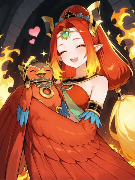 Yu-Gi-Oh! - Fire King Courtier Ulcanix (炎王妃 ウルカニクス) illusXL