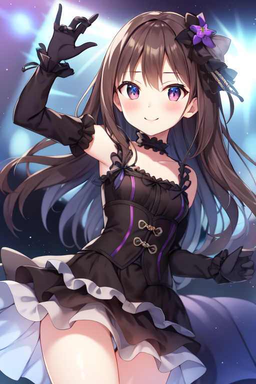 Black Gothic Dress (from the Idolm@ster) image by MassBrainImpact