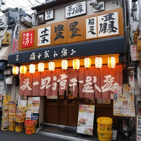 大衆酒場の外観 / Appearance of a popular Japanse tavern SDXL