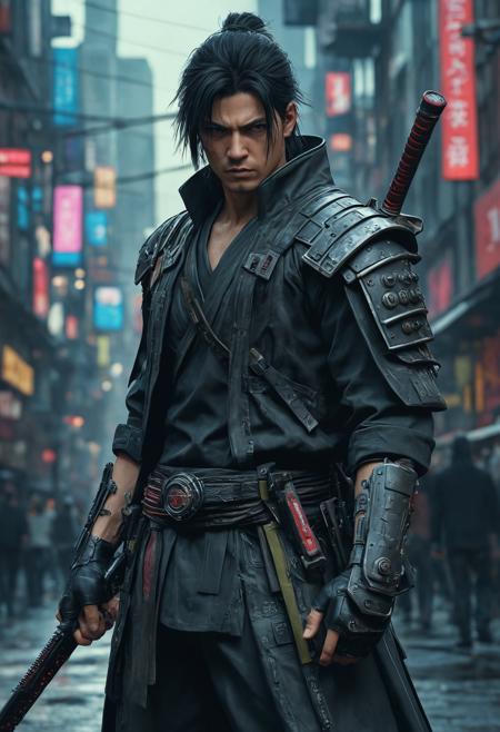 anime artwork <lora:Eddie Mendoza CLIP-000005:1>,concept art,cgsociety 9,cgsociety,octane 3 d rendered,cyberpunk samurai [5],Eddie Mendoza, . anime style, key visual, vibrant, studio anime,  highly detailed