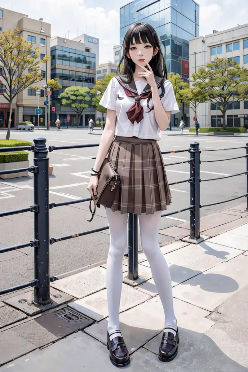 jk制服 白丝裤袜 serafuku white pantyhose and loafers  image by kwResearch