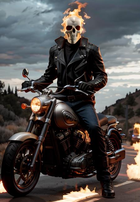 <lora:Ghost_Rider:0.8>, Ghost_Rider