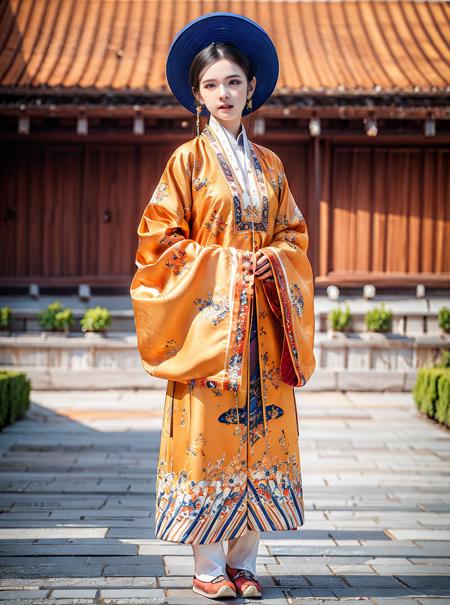 shiny skin best quality, masterpiece, Nhat Binh,  
1girl, solo, long hair, black hair, ((white clothes)),, long sleeves, ((wide sleeves)), jewelry, standing, earing, bowhair
masterpiece, best quality,1girl , looking at viewer, full body,
ancient building background
 <lora:Nhat_Binh:0.7>, masterpiece,ultra realistic,32k,extremely detailed CG unity 8k wallpaper, best quality