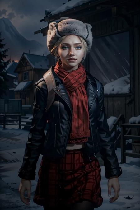 (masterpiece, best quality)
1girl, SamUntil, blonde hair, solo, hat, scarf, realistic, fur hat, red scarf, jacket, coat, upper body
<lora:epi_noiseoffset2:1>,  <lora:add_detail:0.5>,   <lora:SamUntil:0.8>