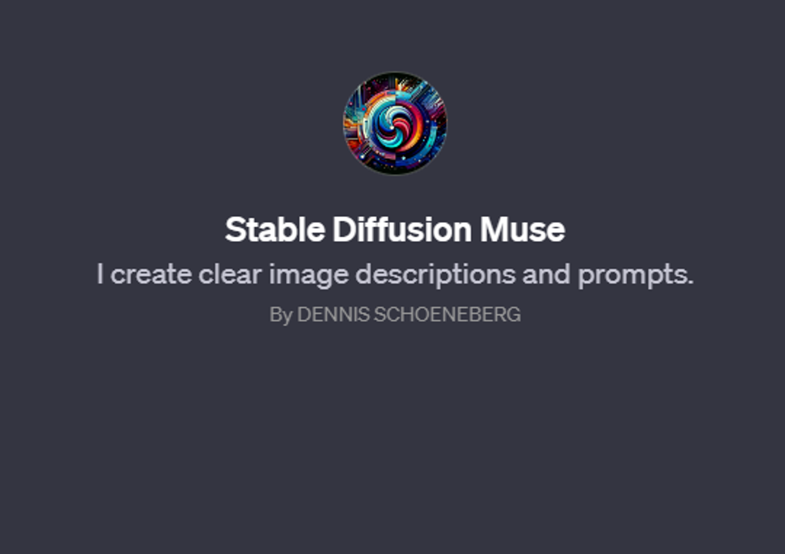 Stable Diffusion Muse - SDXL GPT Prompt Generator