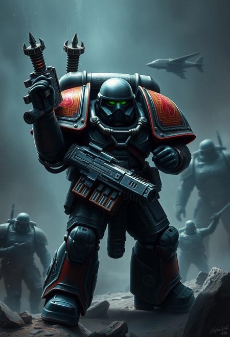 A Space Marine is an archetype of military science fiction—a soldier who operates in outer space or on alien worlds. These formidable warriors are the backbone of the Warhammer 40,000 universe. Here’s what defines them:
Indomitable Warriors:
Space Marines are genetically enhanced super-soldiers, created through intense training, gene manipulation, and implantation of specialized organs.
Clad in power armor, they stand taller and stronger than regular humans.