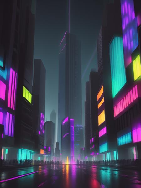 <lora:SpectrumAI-000002:1> SpectrumAI cyberpunk city