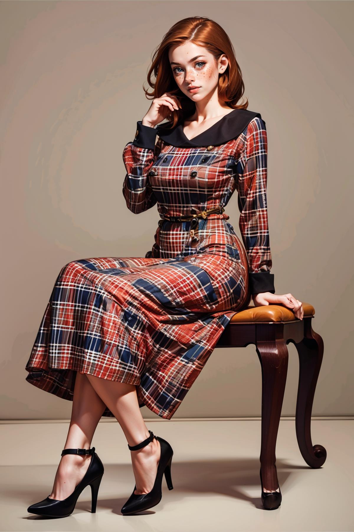 Vintage Plaid Dress image by freckledvixon
