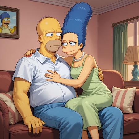 Marge and Homer together (The Simpsons) V1