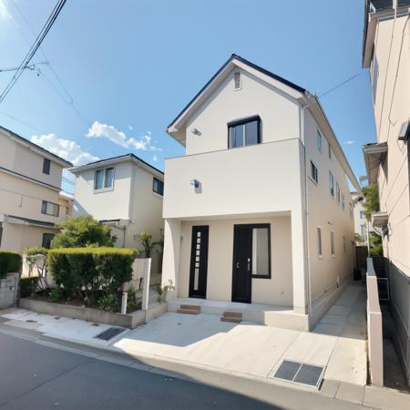 best quality, ultra-detailed, illustration,
jyutaku, japan, scenery, outdoors, sky, tree, cloud, day, building, road, street, blue sky, window, lamppost, power lines, utility pole, house, city, sunlight, door, realistic, photo background, photo (medium)
<lora:JAPAN_SCENERY_HOUSE_SD15_V1:1>