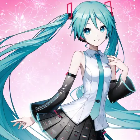 hatsune_miku V4X (vocaloid) XL Illustrious LORA