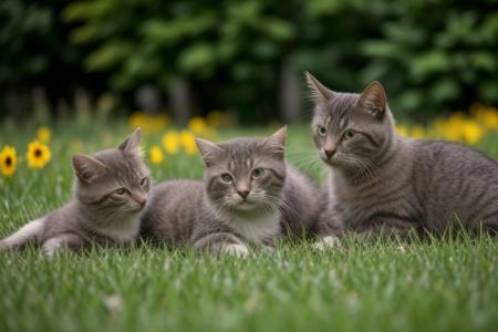,(Masterpiece:1.2, high quality),
 cat, :3,  
<lora:cat_20230627113759:0.8> cat sorrounded by hearts in a flower garden with kittens playing with birds