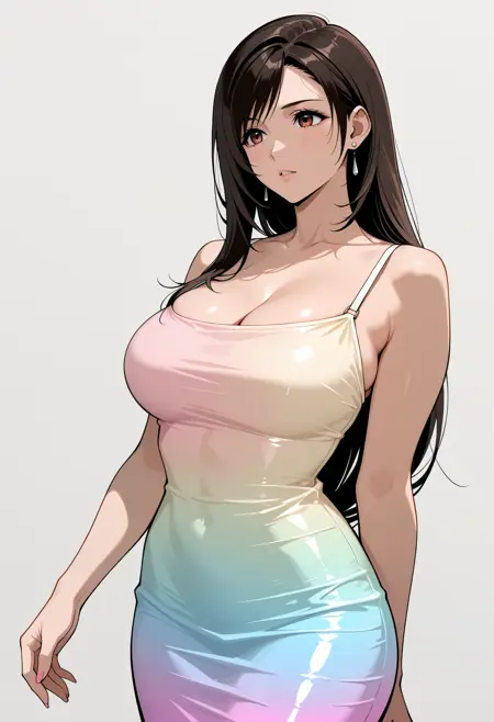 Pastel Gradient Maxi Dress