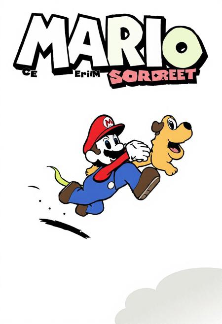 logo mario chasse avec son chien en foret