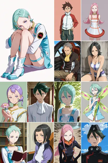 [illustrious XL] 7 in 1，《Psalms of Planets Eureka SeveN》/《交响诗篇》，Kenichi Yoshida/吉田健一 - Artist Style