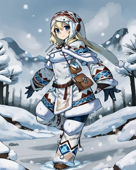 Lagombi (Female Armor) [Monster Hunter]