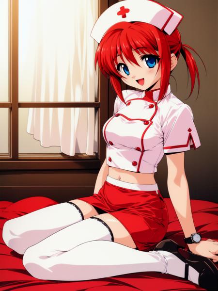 HirobaMahiru, blue_eyes, red_hair, short_hair, 