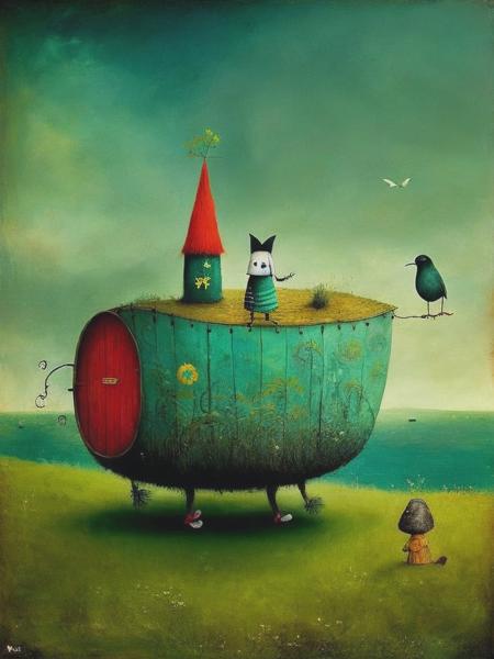 <lyco:TracieGrimwood:1.0> a character by alexander jansson and sam toft