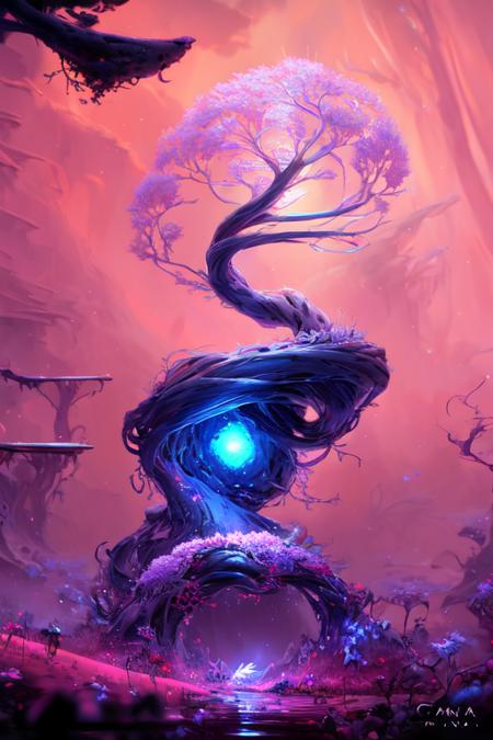 <lora:Ori-ArtStyle:1>,by Pino Daeni, by Ruan Jia, by Alayna Lemmer, by Carlo Galli Bibiena,
[spirit tree], dark magenta and pink sky, starry, forest with blue ocean and glowing plant,
(Ori and the Blind Forest), (Ori and the Will of the Wisps), 2D game, digital art,
realistic proportions, sharp focus, (HDR), (8k), (gigapixel), ((masterpiece))