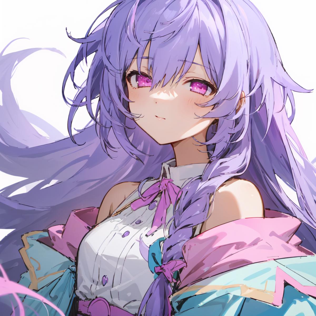 Plutia/Iris Heart - Hyperdimension Neptunia Character LoRA image by Pluuskie