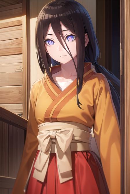 hanabihyuuga, <lora:hanabi hyuuga-lora-nochekaiser:1>,
hanabi hyuuga, long hair, black hair, hair between eyes, white eyes, no pupils,
BREAK skirt, long sleeves, japanese clothes, kimono, sandals, hakama, orange kimono, red hakama,
BREAK outdoors, shrine,
BREAK looking at viewer, (cowboy shot:1.5),
BREAK <lyco:GoodHands-beta2:1>, (masterpiece:1.2), best quality, high resolution, unity 8k wallpaper, (illustration:0.8), (beautiful detailed eyes:1.6), extremely detailed face, perfect lighting, extremely detailed CG, (perfect hands, perfect anatomy),