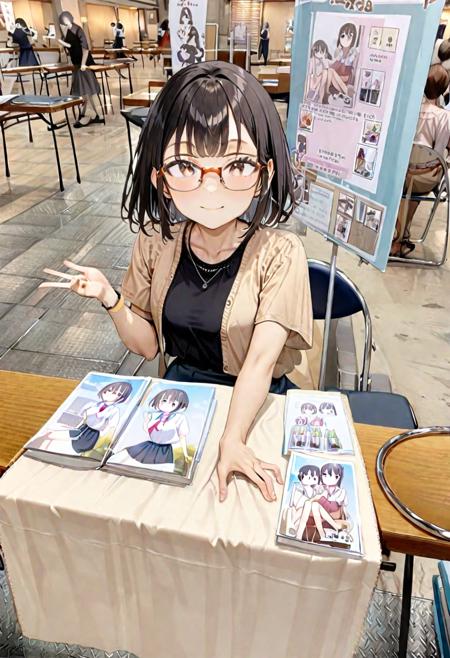 同人誌即売会 / Doujinshi convention SDXL SDXL_V1