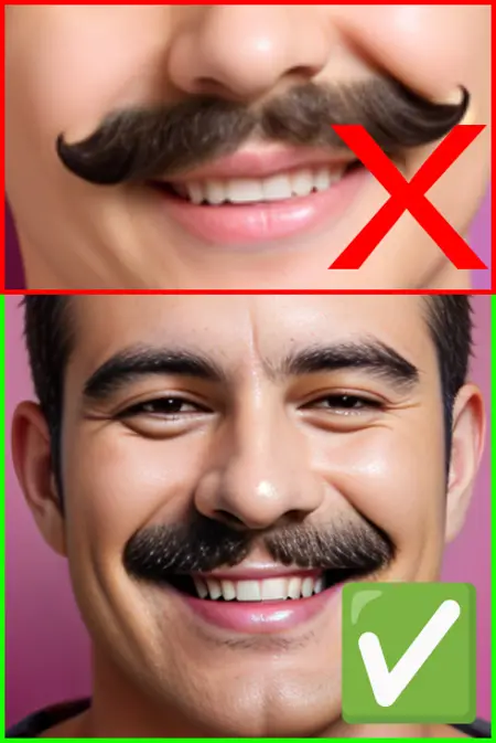 Better Mustache LoRA