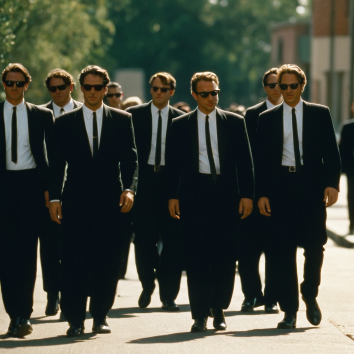 cinematic film still of cinematic film still of  <lora:Reservoir Dogs style:0.9>
Cinematic 1992 image focus of Cinematic 1...