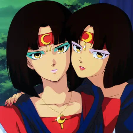 Sarasa Moon & Rasara Moon / サラサ・ムーン&ラサラ・ムーン (Mobile Suit Gundam ZZ / 機動戦士ガンダムΖΖ)