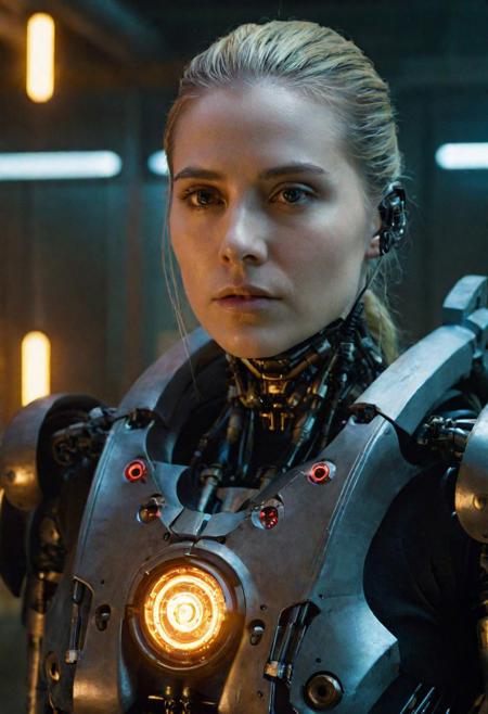 Cyberpunk, sci-fi, dark-fantasy, kodak portrait 400, 8k, soft light, volumetric lighting, highly detailed, britt marling style 3/4, portrait photo of a war man cyborg robot in a chemical laboratory + face, face is skullbone with scares, intricate, elegant, highly detailed, devil-armor, 2D motifs detailed dark fantasy digital painting, artstation, concept art, smooth, sharp focus, illustration, art by Otomo Katsuhiro and Shir Masamune and Oshii Mamoru. Cosmic light in backfront