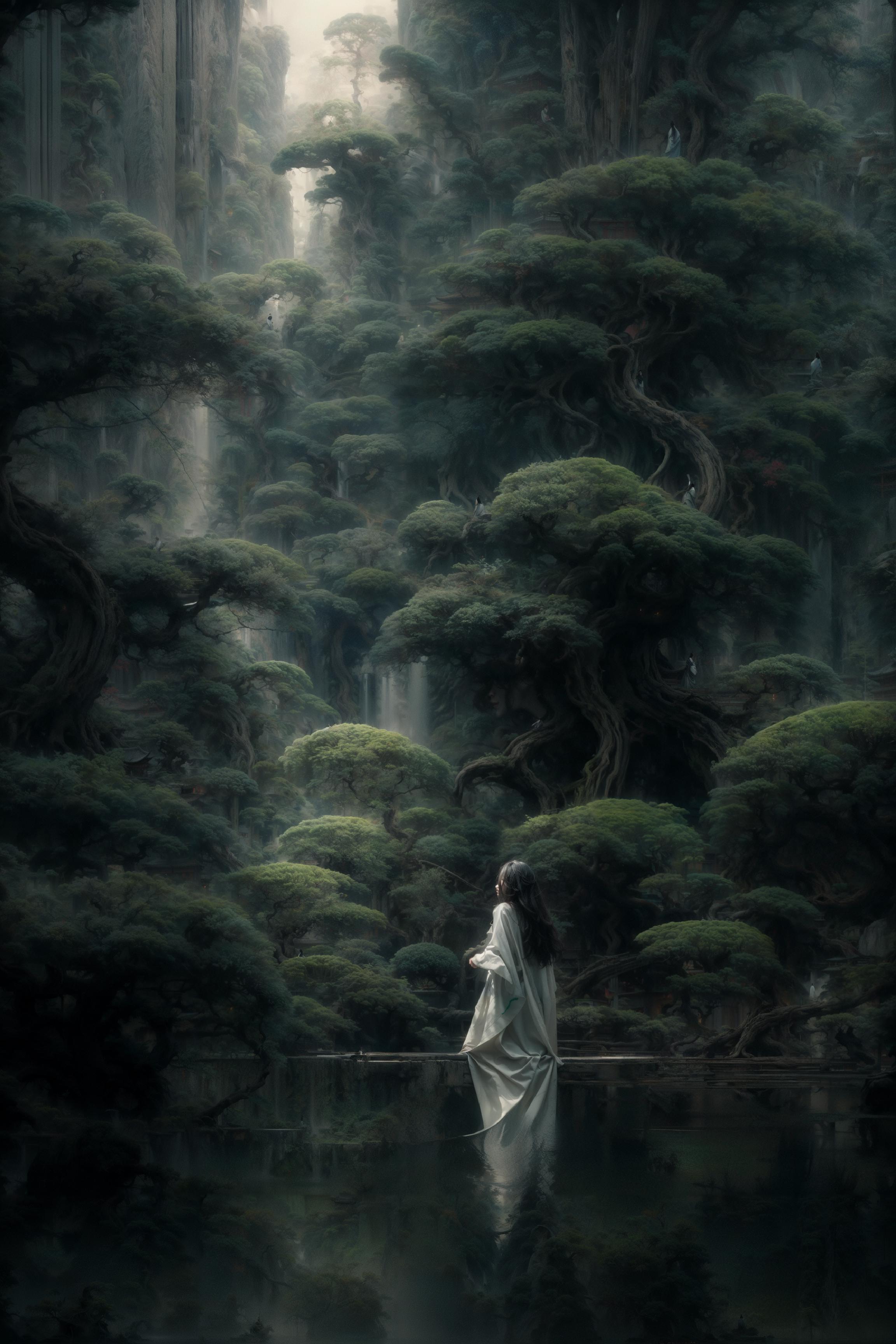 绪儿-【古风松】【 Gufeng pine 】 theme scenery image by 0_vortex