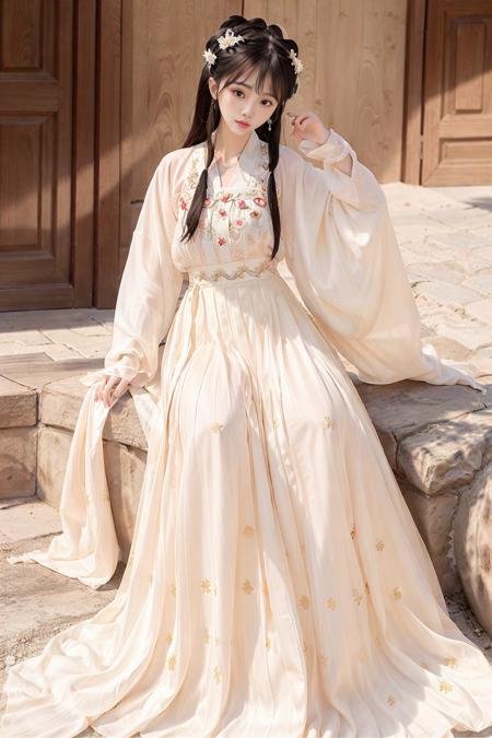 (8k, best quality, masterpiece:1.2), (realistic, photo-realistic:1.2)1girl,perfect face, perfect eyes,pureerosface_v1, white hanfu,tang style,(full body:1.2),<lora:hanfu_v30:0.6>