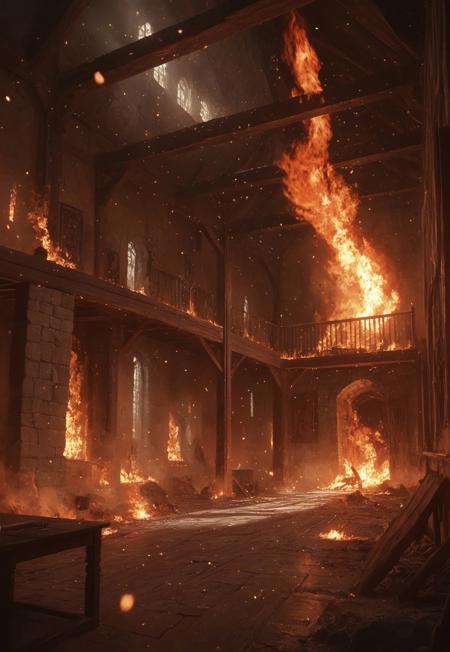 Burning Castle Inselgard (Fantasy) (Fairy Tails PACK) V1