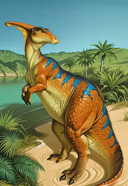 RetroSaur Duckbills (Parasaurolophus, corythosaurus, trachodon)