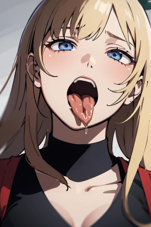 Tongue out to the side image by Wasabiya